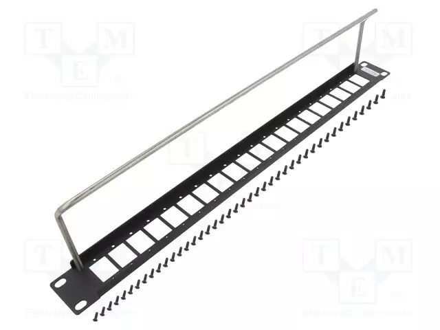 PATCH-PANEELI - RACK - RUUVATTU - 29MM - PORTTIEN LUKU: 20 - M3 - SLIM - RJ liittimet - CP30162 - 1