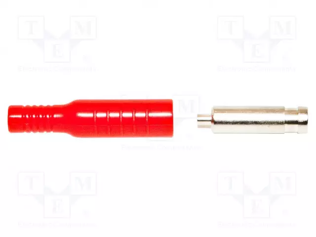 LABORATORIOBANAANILIITIN 4MM - PISTORASIA - 5KVDC - 15A - PUNAINEN - Banaanijatkoliittimet - BU-P5167-2 - 1