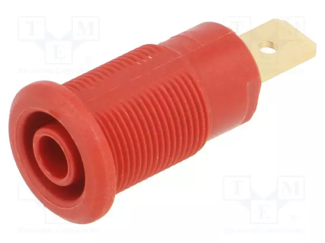 LABORATORIOBANAANILIITIN 4MM - PISTORASIA - 1KV - 32A - PUNAINEN - Banaanijatkoliittimet - BI-SLB4-F6.3-22 - 1