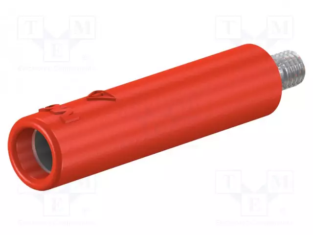 LABORATORIOBANAANILIITIN 4MM - PISTORASIA - 32A - PUNAINEN - 29,5MM - Banaanijatkoliittimet - B4-E-M3-I-22 - 1