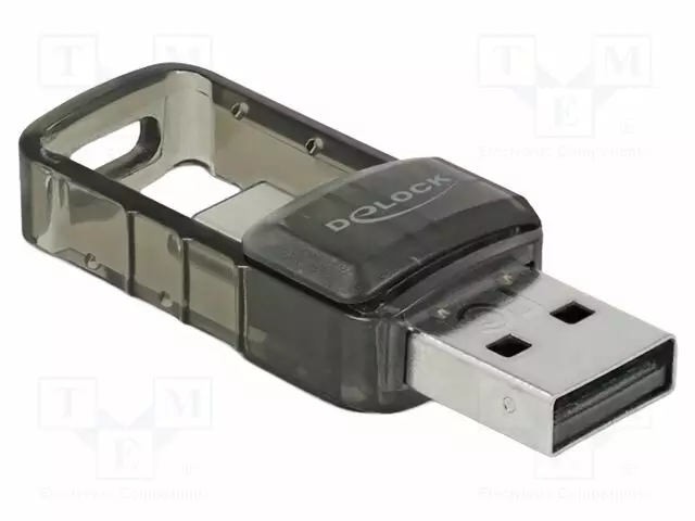 BT SOVITIN - USB A PISTOKE,USB C PISTOKE - USB 2.0 - MUSTA - 3MBPS - Tietokonetarvikkeet - muut - DELOCK-61002 - 1