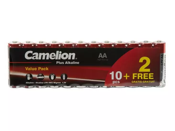 CAMELION ALKAALIPARISTOSARJA AA (10+2 kpl) / LR6 1.5 V - 2800 mAh - Alkaliparistot - LR6C102 - 1