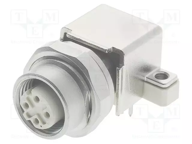 CIRCULAR CONNECTOR M12 PANEL FEEDTROUGH/PCB ANGELD D-COD. - M12 liittimet - 21033814432 - 1