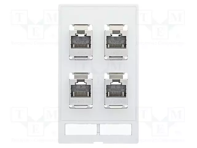 LIITIN: RJ45 - PISTORASIA - IP65 - SUORA - DATA MODULE (4X RJ45) - Erikoisliittimet - 39500020122 - 1