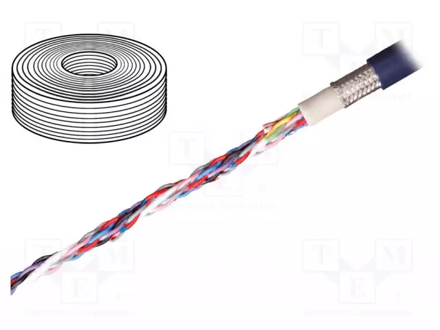 DATAKAAPELI - CHAINFLEX® CF11 - 4X2X1MM2 - SININEN - LANKA - CU - Suojaamattomat ohjaimien kaapelit - CF11.10.04.02 - 1