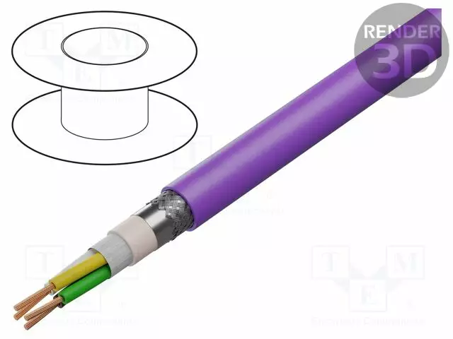 DATAKAAPELI - CHAINFLEX® CFBUS.LB - 4X0,5MM2 - VIOLETTI - Suojaamattomat ohjaimien kaapelit - CFBUS.LB.022 - 1