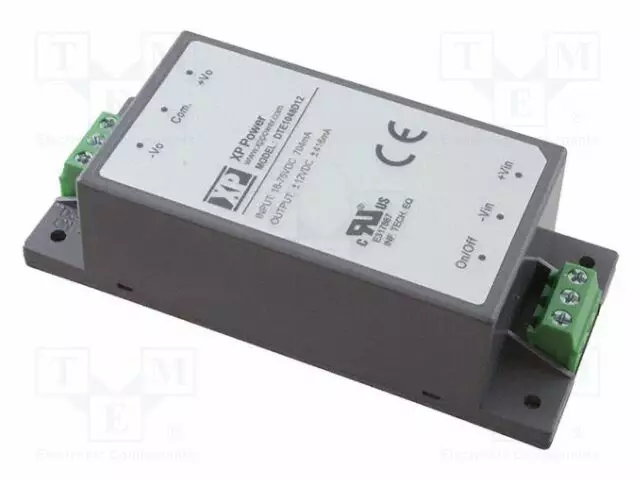 DC/DC MUUNNIN - 10W - TULOJÄNNITE 18÷75VDC - LÄHTÖJÄNNITE 12VDC - ULÄH2: -12VDC - DC/DC muuntimet - DTE1048D12 - 1
