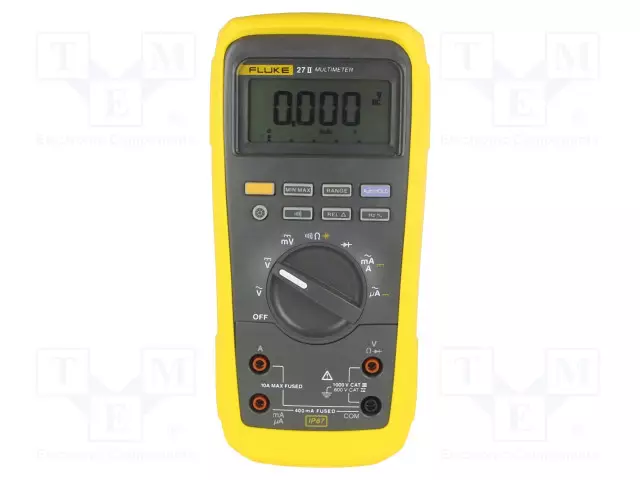 YLEISMITTARI - LCD - (6000) - PALKKINÄYTTÖ: 33SEGM.40X/S - Digitaaliyleismittarit - FLK-27-2 - 1