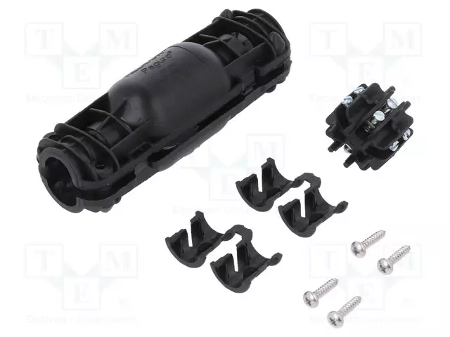 GEELIJATKOS - RELICON - POLYAMIDI - IP68 - MUSTA - Y: 100MM - X: 24MM - Kaapelin geeliliittimet - RELILIGHT-V61.5-I2 - 1