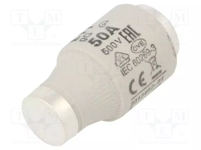 KERAAMINEN - 50A - 500VAC - 500VDC - GG - DIII - D - Sulakkeet D - 002313402 - 1