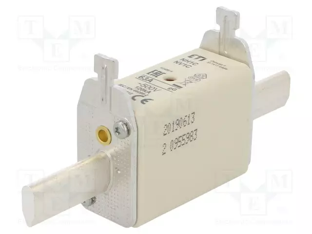 KERAAMINEN,TEOLLISUUSSULAKE - 63A - 500VAC - Sulakkeet NH - 004184212 - 1