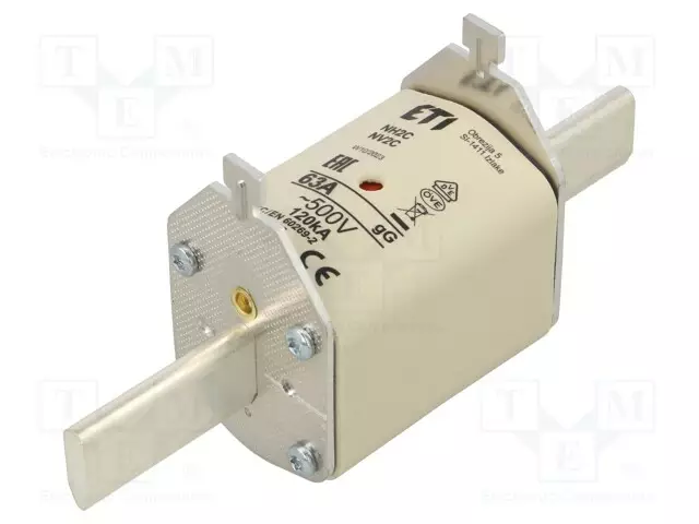 KERAAMINEN,TEOLLISUUSSULAKE - 63A - 500VAC - Sulakkeet NH - 004185212 - 1