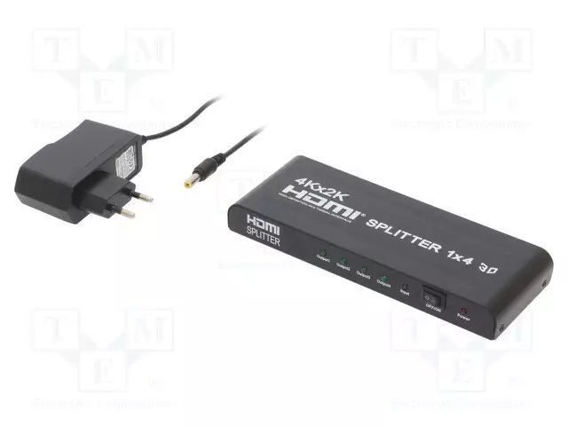 HAAROITIN - HDMI 1.4 - 3D,4K,HDCP 1.4,UHD 2160P - MUSTA - MUSTA - HDMI, DVI, DisplayPort johdot - DSP-4PH4-02 - 1