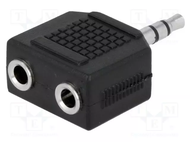 HAAROITIN - JACK 3,5 MM PISTORASIA X2,3,5MM PLUGI - Audioliitinadapterit - AC-012 - 1