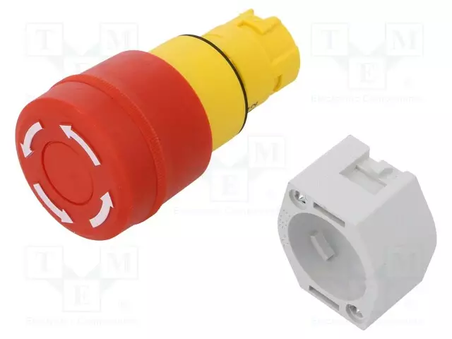 HÄTÄKYTKIN - 22MM - ASENNOT: 2 - PUNAINEN - EI OLE - IP65 - Taulukytkimet, standardi 22mm - 704.064.2 - 1