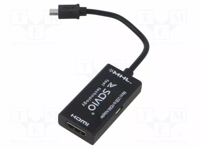 HDMI ADAPTERI -PISTORASIA,USB B MIKROPISTOKE - USB kaapelit ja adapterit - SAVKABELCL-32 - 1