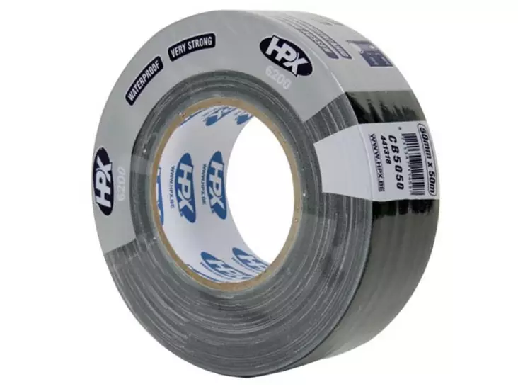 HPX - PROFESSIONAL CLOTH TAPE - 50mm x 50m - BLACK - Esitystekniikkatelineet ja tarvikkeet - VDLHPX5050B2 - 1