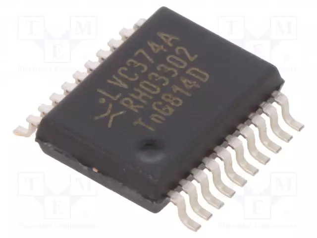 IC: DIGITAALINEN - D KIIKKU - CH: 8 - CMOS,TTL - SMD - SSOP20 - LVC - TUUBI - Kiikut - 74LVC374ADB.112 - 1