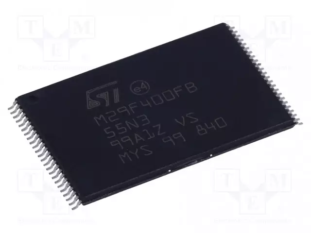 IC: FLASH MUISTI - 4MBFLASH - 512KX8BIT - 55NS - TFSOP48 - SARJA- - FLASH rinnakkaisl. muistit - mikropiirit - M29F400FB55N3E2 - 1