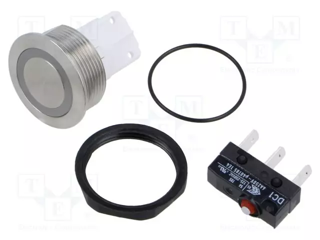 ILKIVALLAN KESTÄVÄ KYTKIN - AS: 2 - SPDT - 6A/250VAC - IP67 - Painonappikytkimet - 3-145-612 - 1