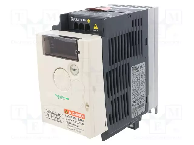 AUTOMAATIOMODUULI: INVERTTERIT - 0,37KW - 3X230VAC - SEINÄ-IP20 - Kolmivaiheiset vaihtosuuntaajat - ATV12H037M2 - 1
