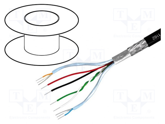 JOHTO - 1X2X0,08MM2,2X2X0,08MM2,2X0,14MM2 - USB 3.0 - LANKA - OFC - Sarjaväyläkaapelit - TAS-TSK1162 - 1