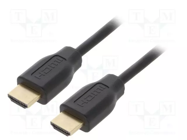 KAAPELI - HDMI-PISTOKE,MOLEMMIN PUOLIN - 3M - MUSTA - MUOVI - HDMI, DVI, DisplayPort johdot - CH0102 - 1