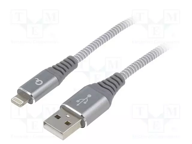 KAAPELI - CABLEXPERT - USB 2.0 - KULLATTU - 1M - HARMAA - 480MBPS - USB kaapelit ja adapterit - CC-USB2B-AMLM-1WB2 - 1