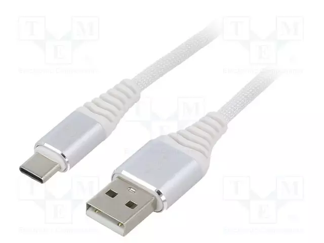 KAAPELI - CABLEXPERT - USB 2.0 - USB A PISTOKE,USB C PISTOKE - 2M - USB kaapelit ja adapterit - CC-USB2B-AMCM-2BW2 - 1