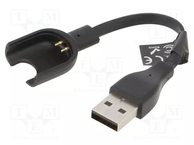 KAAPELI: ÄLYKELLON LATAAMISEEN - XIAOMI - 0,1M - 1A - MUSTA - USB kaapelit ja adapterit - AK-SW-12 - 1