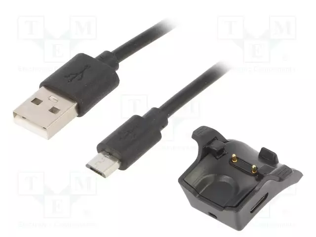 KAAPELI: ÄLYKELLON LATAAMISEEN - HUAWEI - 0,5M - 1A - MUSTA - USB kaapelit ja adapterit - AK-SW-22 - 1