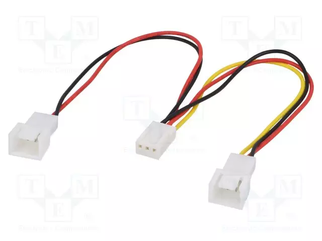 KAAPELI: SYÖTTÖKAAPELI - 3PIN UROS X2,3PIN NAARAS - 0,15M - Tietokonetarvikkeet - muut - AK-CA-52 - 1