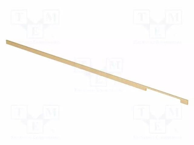 KAHVA - ALUMIINI - KULTA - H: 25MM - L: 1200MM - W: 7,4MM - Koteloiden lisätarvikkeet - GTV-UA-EXD-120022 - 1