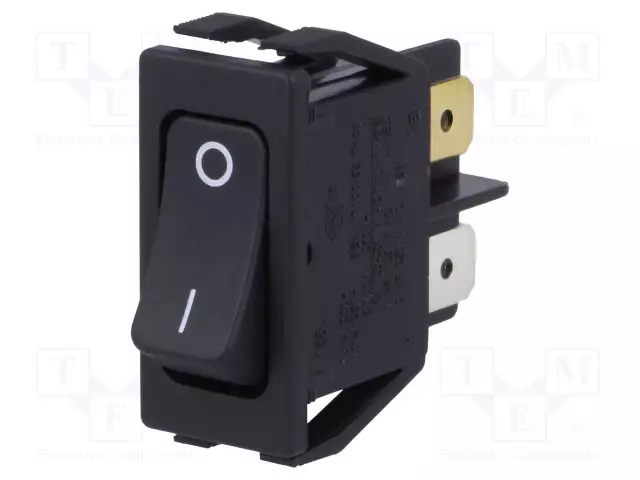 KEINUKYTKIN - DPST - AS: 2 - ON-OFF - 16A/250VAC - MUSTA - IP40 - EI OLE - 1552 - Keinukytkimet - 1552.3102 - 1