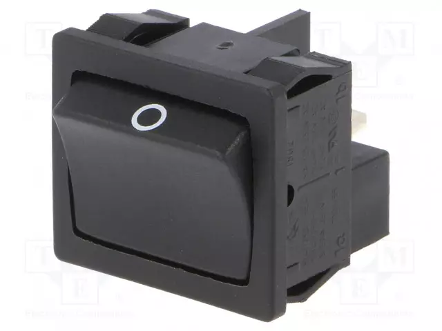 KEINUKYTKIN - DPST - AS: 2 - ON-OFF - 6A/250VAC - MUSTA - IP40 - EI OLE - 1800 - Keinukytkimet - 1802.3102 - 1