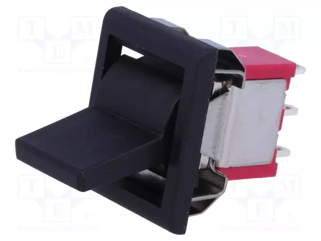 KEINUKYTKIN - SP3T - AS: 3 - ON-OFF-ON - 5A/125VAC - 5A/28VDC - MUSTA - EI OLE - Keinukytkimet - IC1203R7M1QE2 - 1