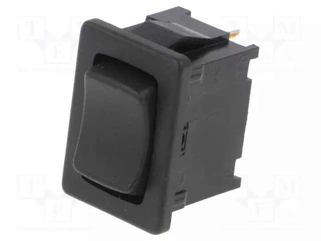 KEINUKYTKIN - SPDT - AS: 3 - (ON)-OFF-(ON) - 6A/250VAC - MUSTA - IP40 - EI OLE - Keinukytkimet - 1808.2302 - 1