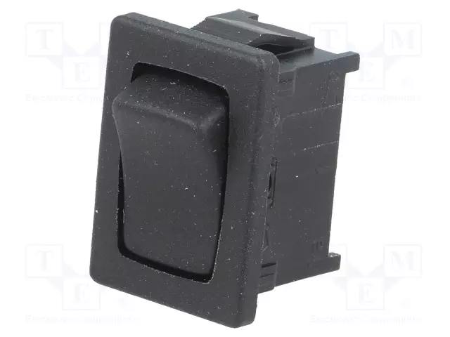 KEINUKYTKIN - SPST - AS: 2 - OFF-(ON) - 10A/250VAC - MUSTA - IP40 - EI OLE - 1800 - Keinukytkimet - 1801.6222 - 1