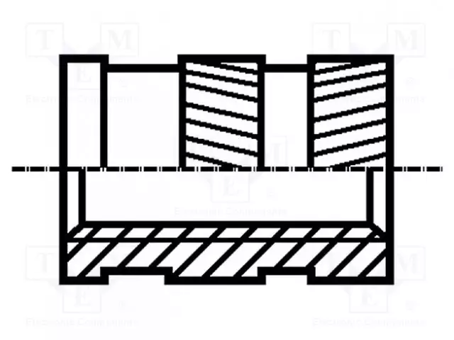 KIERREINSERTTI - MESSINKI - ILMAN PINNOITETTA - M8 - BN 1052 - Kierreinsertit - B8BN1052 - 1