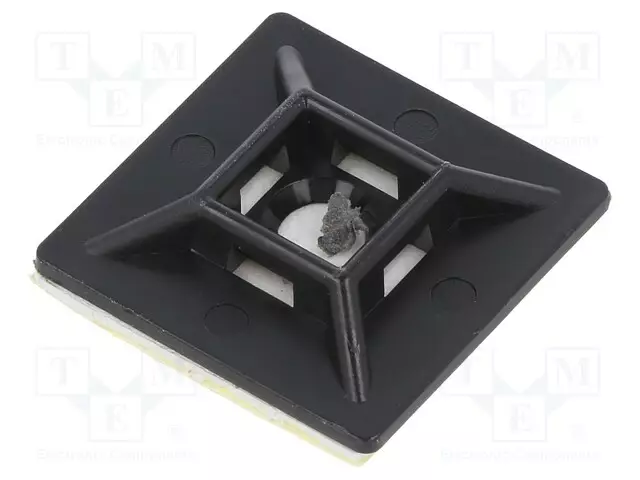 KAHVA - ITSEKIINNITTYVÄT - POLYAMIDI - UL94V-2 - MUSTA - KORK: 7MM - Nippusideankkurit - BMN0902 - 1