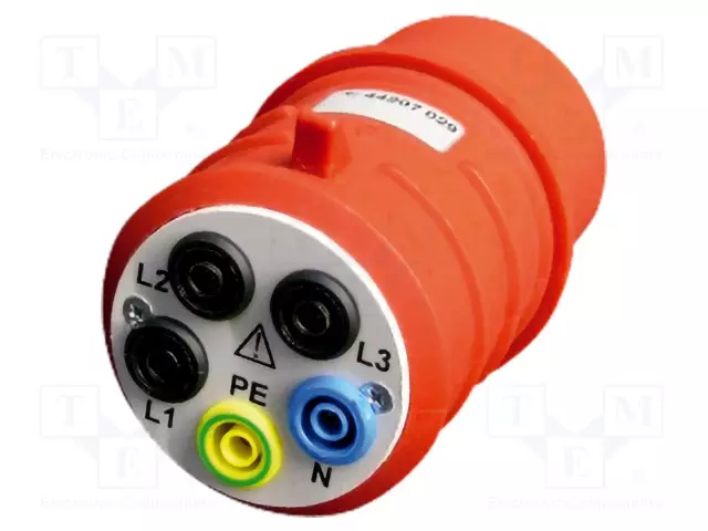 KOLMIVAIHEADAPTERI - 32A - CEE LIITIN X5,PISTORASIA 4MM - Laboratorioliittimet - muut - DAA-32 - 1