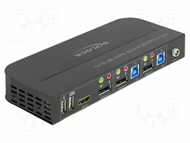 KVM KYTKIN - DISPLAYPORT 1.4 - HDMI, DVI, DisplayPort johdot - DELOCK-11482 - 1