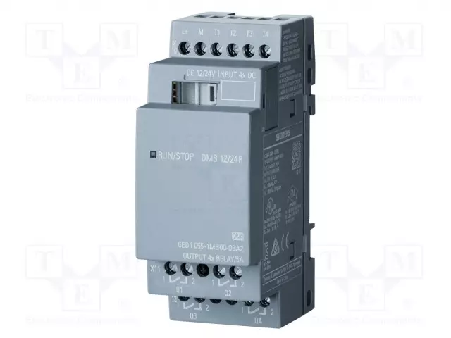 AUTOMATION MODULE: EXTENSION - IN: 4 - OUT: 4 - OUT 1: RELAY - 5A - LOGO!8 - Ohjelmoitavat releet - 6ED1055-1MB00-0BA2 - 1