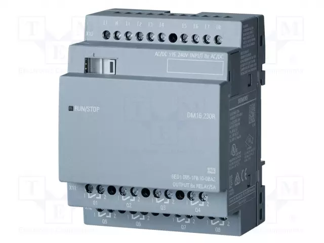 AUTOMATION MODULE: EXTENSION - IN: 8 - OUT: 8 - OUT 1: RELAY - 5A - LOGO!8 - Ohjelmoitavat releet - 6ED1055-1FB10-0BA2 - 1