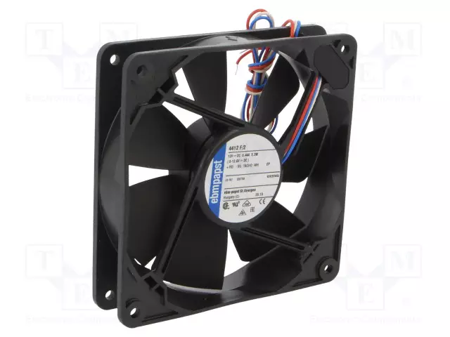 LAITETUULETIN - DC - 12VDC - 119X119X25MM - 168M3/H - 43DBA - DC 12V tuulettimet - 4412F2 - 1