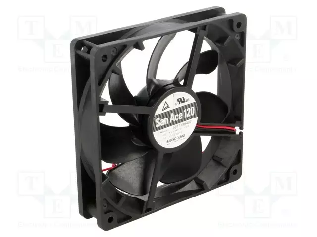 LAITETUULETIN - DC - 12VDC - 120X120X25MM - 147M3/H - 36DBA - DC 12V tuulettimet - 9S1212H402 - 1