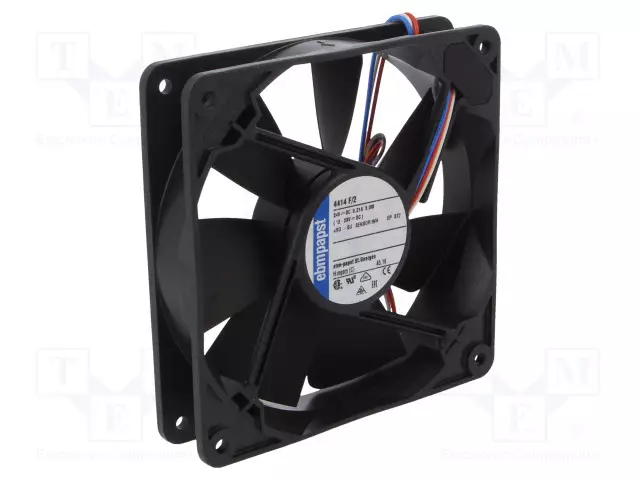 LAITETUULETIN - DC - 24VDC - 119X119X25MM - 168M3/H - 43DBA - DC 24V tuulettimet - 4414F2 - 1
