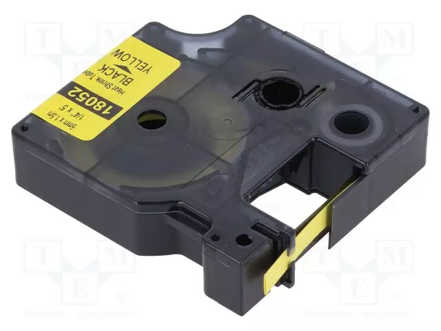 LÄMPÖKUTISTUVAT MERKIT - 1,5M - KELTAINEN - MERKIN VÄRI: MUSTA - Tarratulostimet ja merkitsijät - DYMO.18052 - 1