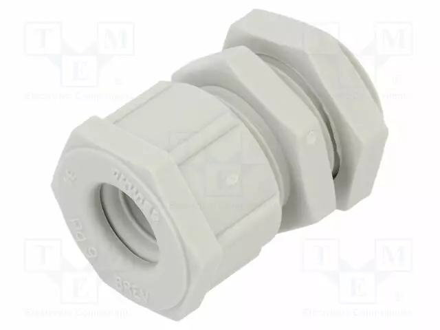 LÄPIVIENTI - PG9 - IP66 - NYLON - HARMAA - Läpivientikappaleet ja holkkitiivisteet - GW52002 - 1