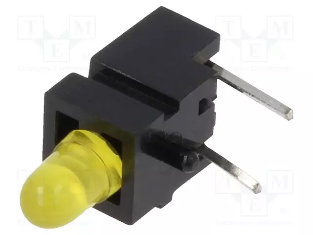 LED - KOTELOSSA - 2,8MM - DIODIEN LM: 1 - KELTAINEN - 20MA - 60° - 10÷20MCD - Merkkivalot ja pienoislamput - 1806.7032 - 1